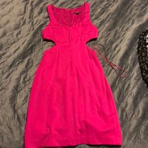 Express Pink Cutout Dress